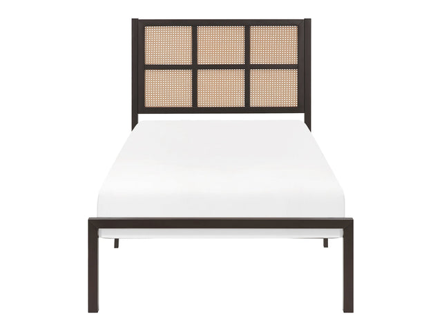 Sanibel Dark Bronze Twin Platform Bed - Ornate Home