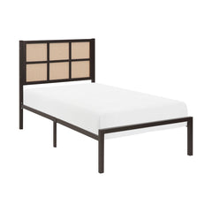 Sanibel Dark Bronze Twin Platform Bed - Ornate Home