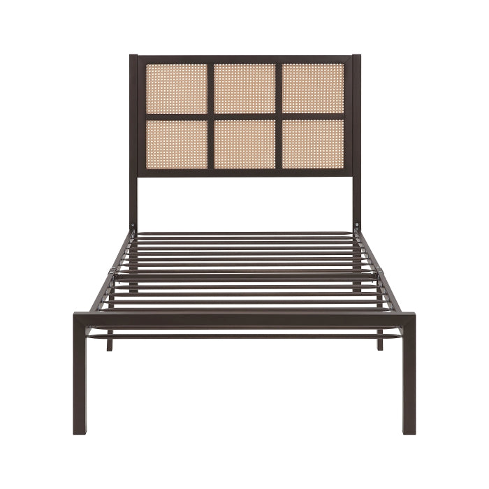 Sanibel Dark Bronze Twin Platform Bed - Ornate Home