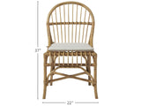 Sanibel Dover Natural/Warm Rattan Side Chair (Set of 2) - Ornate Home