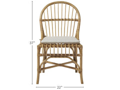 Sanibel Dover Natural/Warm Rattan Side Chair (Set of 2) - Ornate Home