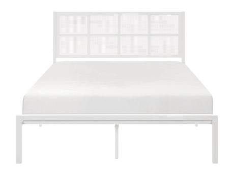 Sanibel White Eastern King Platform Bed - Ornate Home