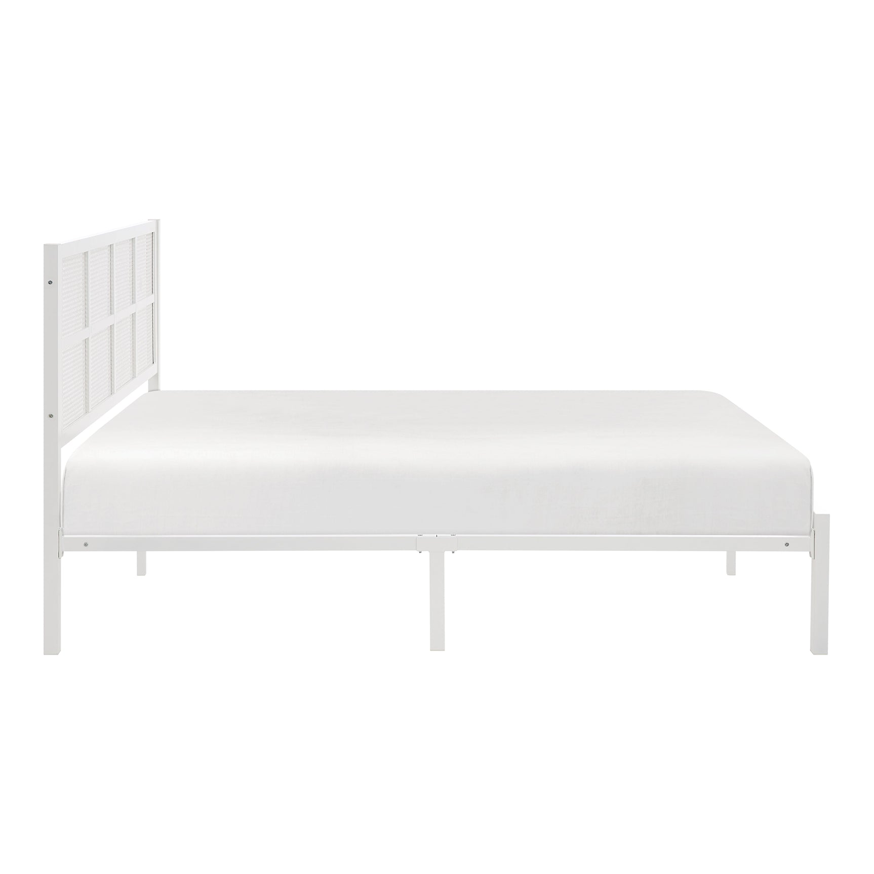 Sanibel White Eastern King Platform Bed - Ornate Home