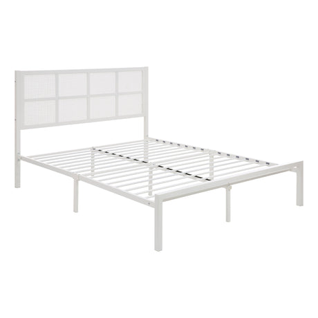 Sanibel White Eastern King Platform Bed - Ornate Home