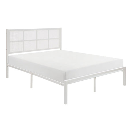 Sanibel White Eastern King Platform Bed - Ornate Home
