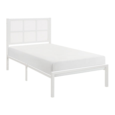 Sanibel White Twin Platform Bed - Ornate Home