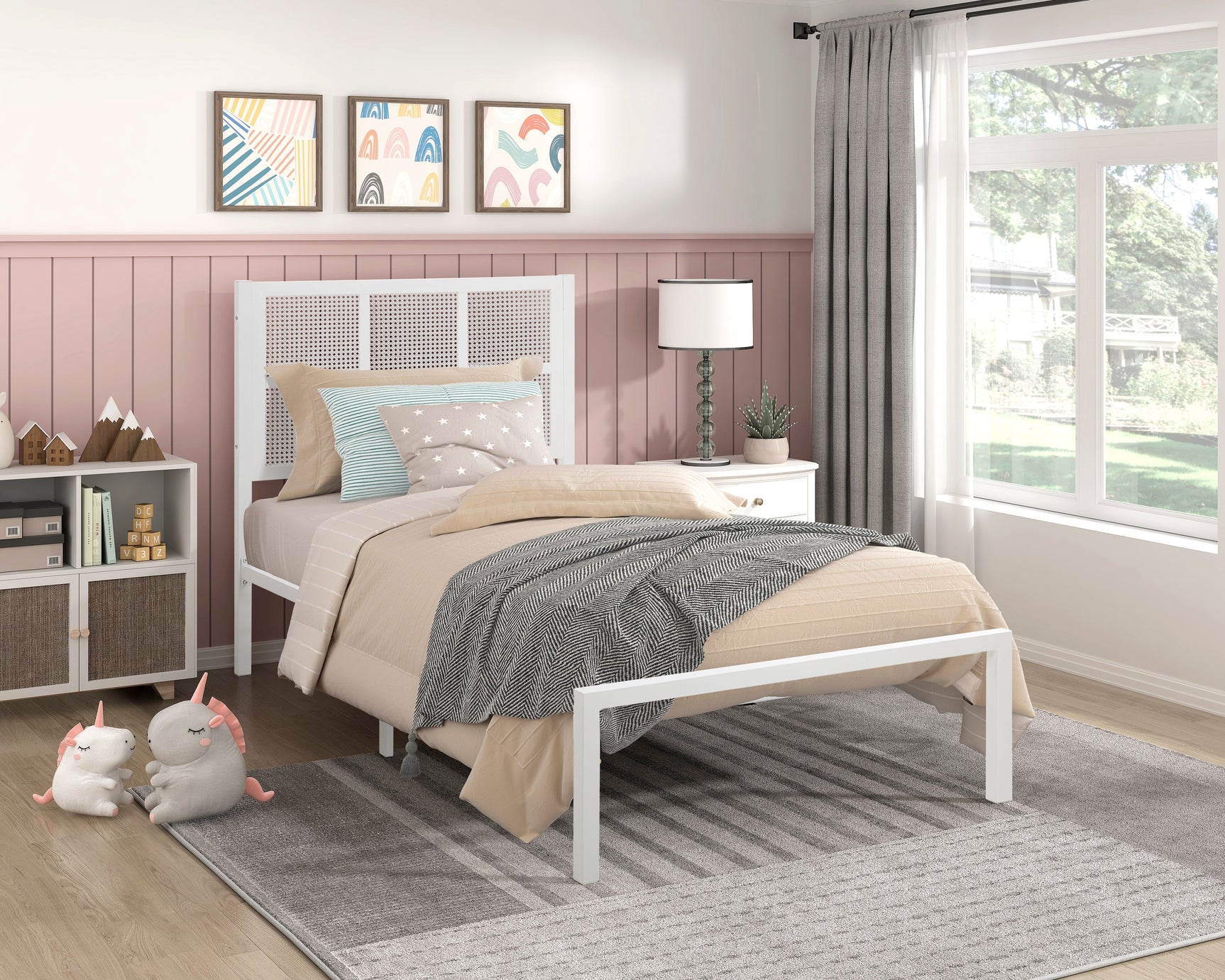 Sanibel White Twin Platform Bed - Ornate Home