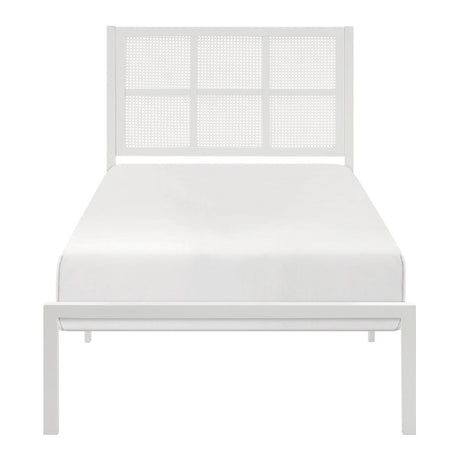 Sanibel White Twin Platform Bed - Ornate Home