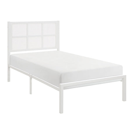 Sanibel White Twin Platform Bed - Ornate Home