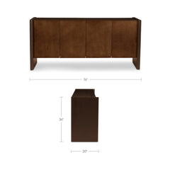 Sanna Aged Brass Sideboard - Ornate Home