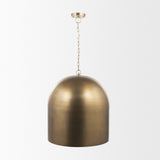 Sanne Antiqued Gold/Silver Metal Foil Large Pendant Light - Ornate Home