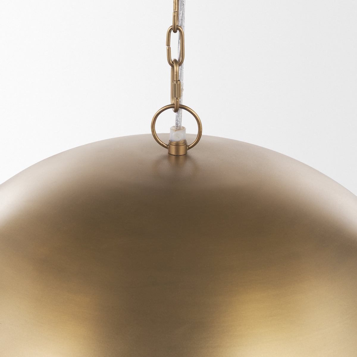 Sanne Antiqued Gold/Silver Metal Foil Large Pendant Light - Ornate Home