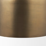 Sanne Antiqued Gold/Silver Metal Foil Large Pendant Light - Ornate Home