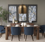 Sanne Antiqued Gold/Silver Metal Foil Large Pendant Light - Ornate Home