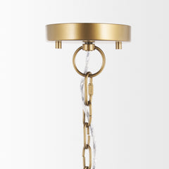 Sanne Antiqued Gold/Silver Metal Foil Wide Pendant Light - Ornate Home