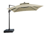 Sano Beige Square Umbrella (Base) - Ornate Home