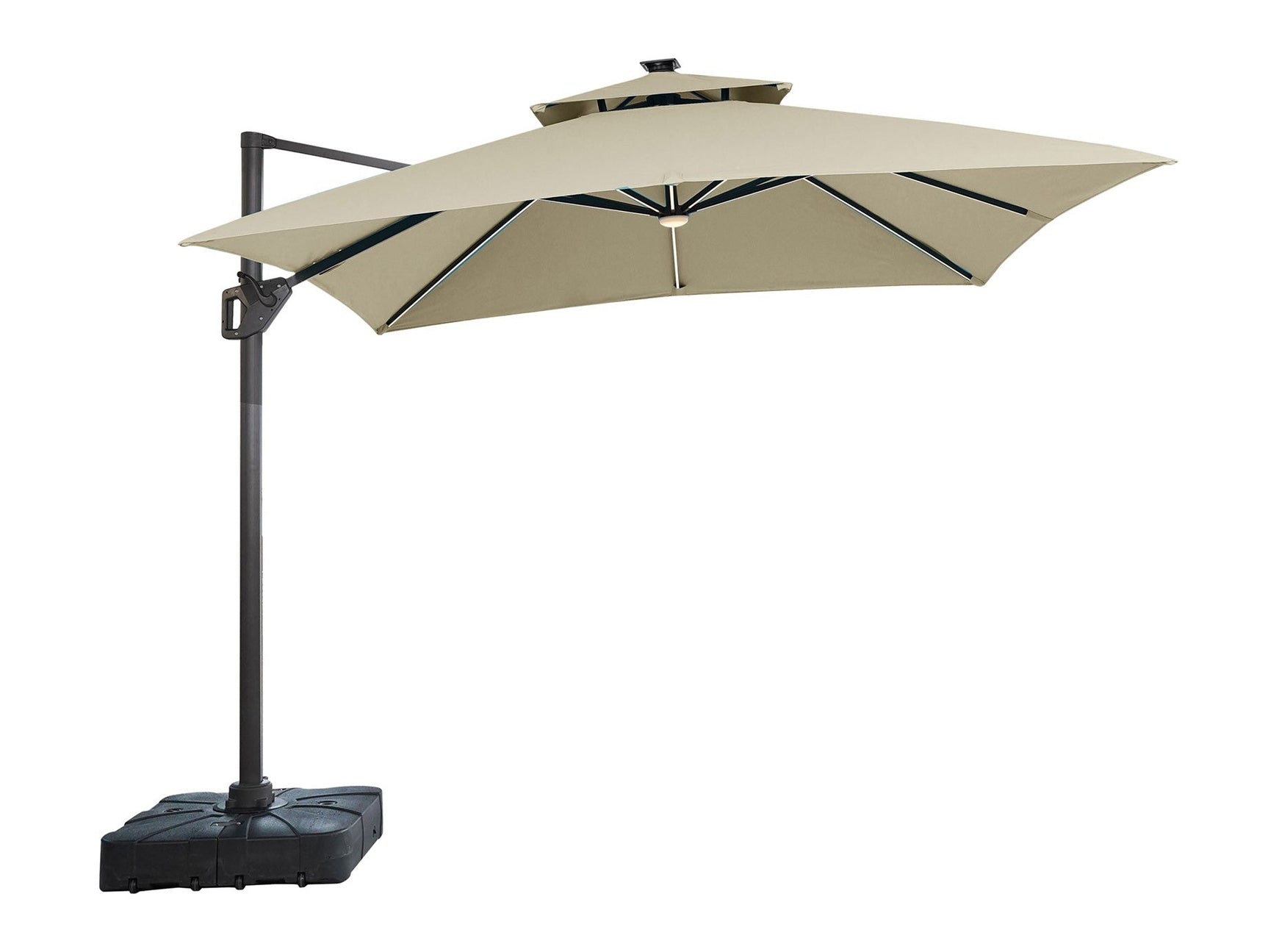 Sano Beige Square Umbrella (Base) - Ornate Home