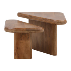 Sansa Brown Coffee Table (Set of 2) - Ornate Home