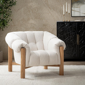 Sansa Cream Accent Chair - Ornate Home