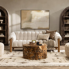 Sansa Cream Sofa - Ornate Home