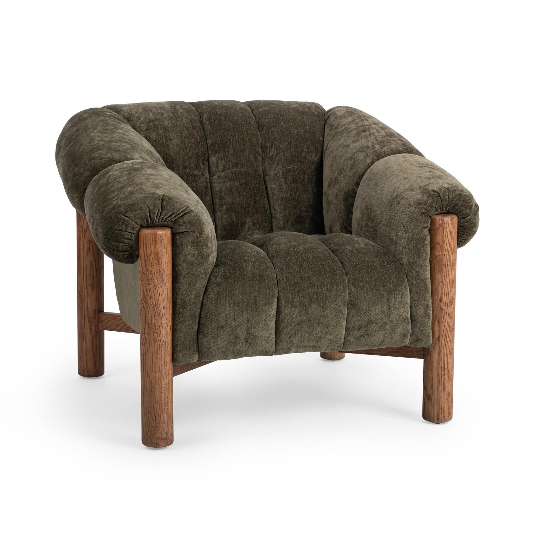 Sansa Olive Green Accent Chair - Ornate Home