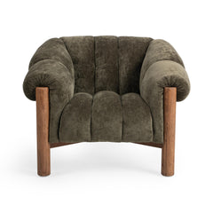 Sansa Olive Green Accent Chair - Ornate Home
