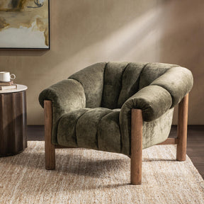 Sansa Olive Green Accent Chair - Ornate Home