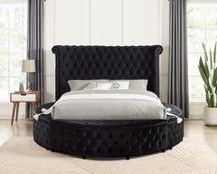 Sansom Black 4 Pc. Queen Bedroom Set - Ornate Home