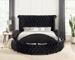 Sansom Black 4 Pc. Queen Bedroom Set - Ornate Home
