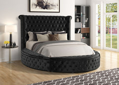 Sansom Black 5 Pc. Queen Bedroom Set w/ 2NS - Ornate Home