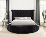 Sansom Black 5 Pc. Queen Bedroom Set w/ 2NS - Ornate Home