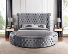 Sansom Gray 4 Pc. Queen Bedroom Set - Ornate Home