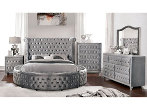 Sansom Gray 5 Pc. Queen Bedroom Set w/ 2NS - Ornate Home