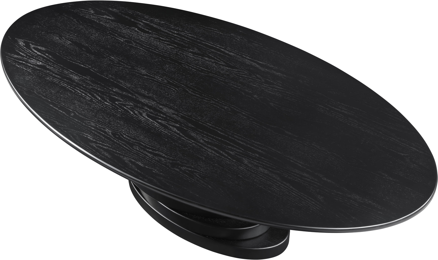 Santa Barbara Black 90" Ash Veneer Dining Table - Ornate Home