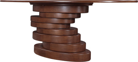 Santa Barbara Brown 90" Ash Veneer Dining Table - Ornate Home