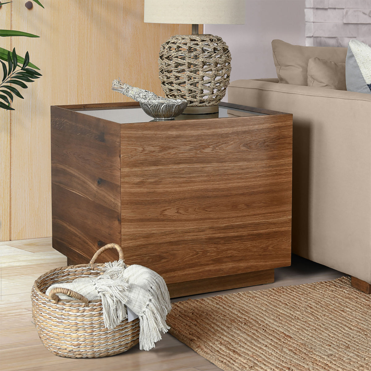 Santa Barbara Brown End Table - Ornate Home