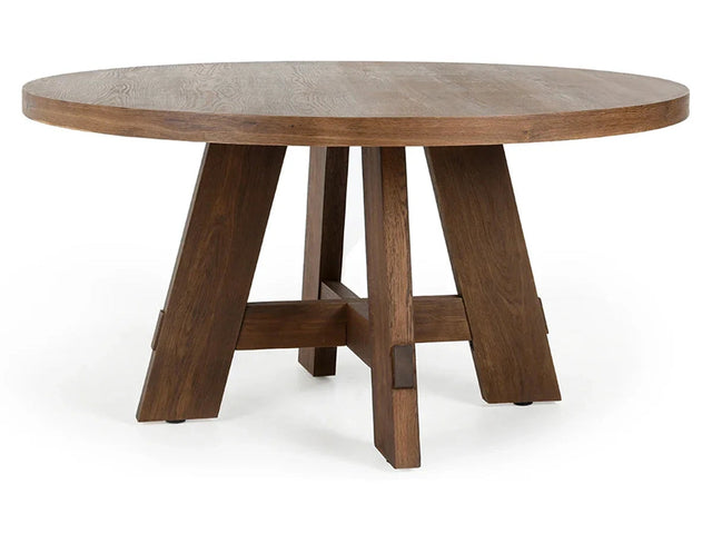 Santa Barbara Brown Round Dining Table - Ornate Home