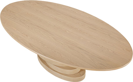 Santa Barbara Oak/Natural 90" Ash Veneer Dining Table - Ornate Home