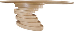 Santa Barbara Oak/Natural 90" Ash Veneer Dining Table - Ornate Home