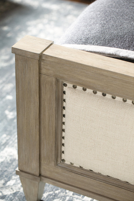Santa Barbara Sandstone//Beige Panel King Bed - Ornate Home