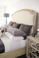 Santa Barbara Sandstone//Beige Panel King Bed - Ornate Home
