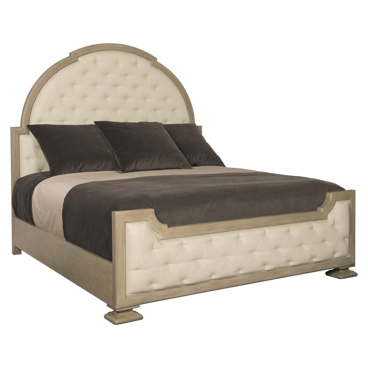 Santa Barbara Sandstone King Panel Bed - Ornate Home