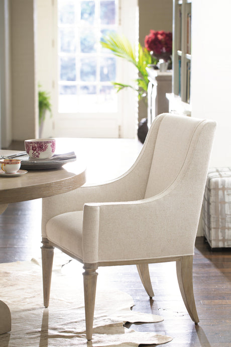 Santa Barbara Sandstone/Light Grey Arm Chair - Ornate Home