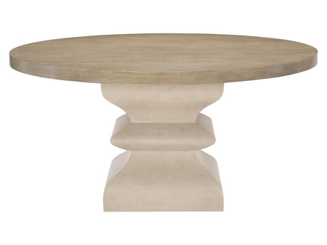 Santa Barbara Sandstone/Textured Cameo Round Dining Table - Ornate Home