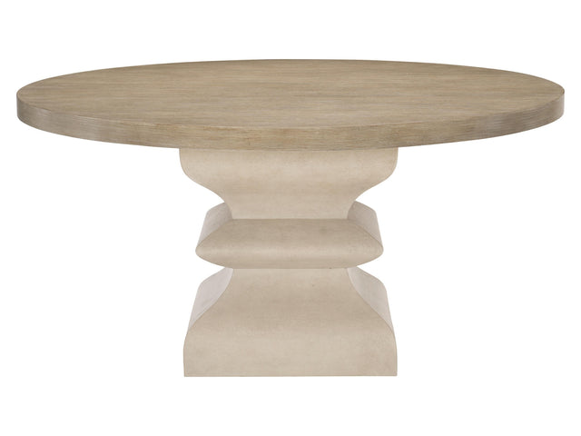 Santa Barbara Sandstone/Textured Cameo Round Dining Table - Ornate Home