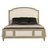 Santa Barbara Vintage Nickel Queen Panel Bed - Ornate Home
