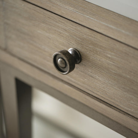 Santa Barbara Vintage Nickel/Sandstone Console Table - Ornate Home