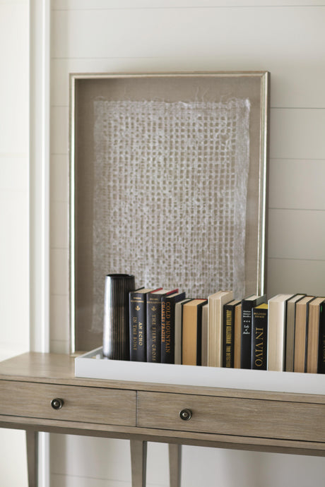 Santa Barbara Vintage Nickel/Sandstone Console Table - Ornate Home