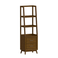 Santa Barbara Walnut 5-Piece Entertainment Center with 60" TV Console - Ornate Home