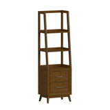 Santa Barbara Walnut 5-Piece Entertainment Center with 70" TV Console - Ornate Home